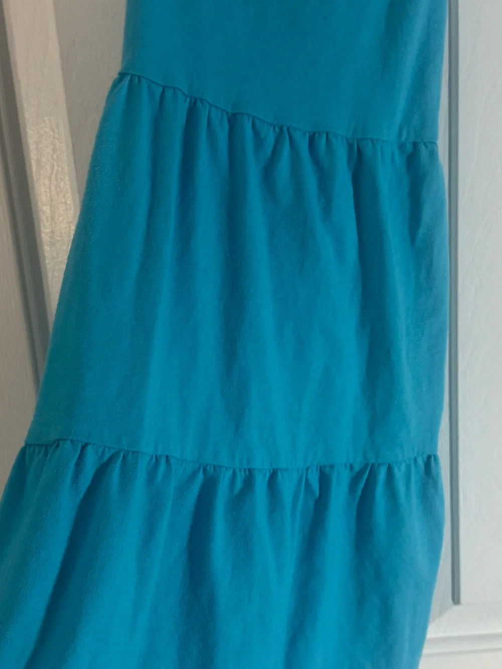 ✨5/$12 The Children's Place Turquoise Tiered Sundress girls medium (7/8) - Picture 4 of 5